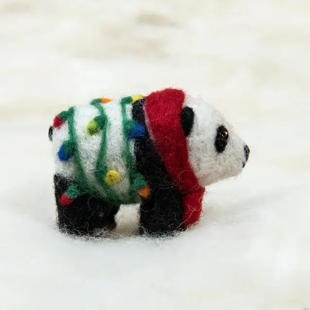 panda with lights