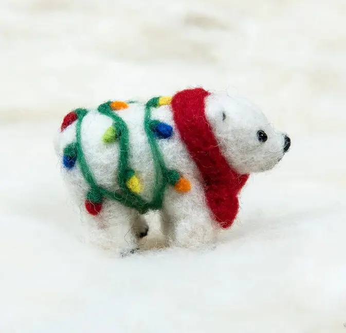 polar ber with lights