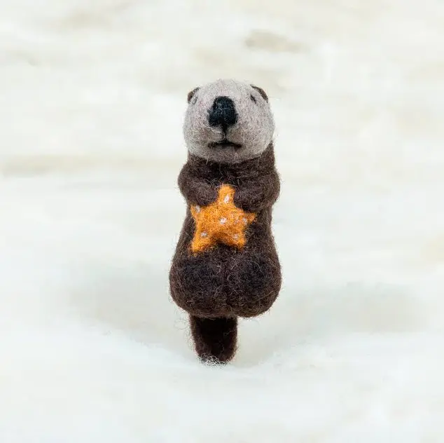 sea otter with orange star