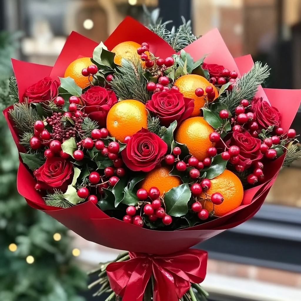 merrylen_httpss.mj.runZlABz9oNGJk_huge_christmas_bouquet_of_red_5e3ee6f2-9e2f-4dc2-844e-e7032372251b