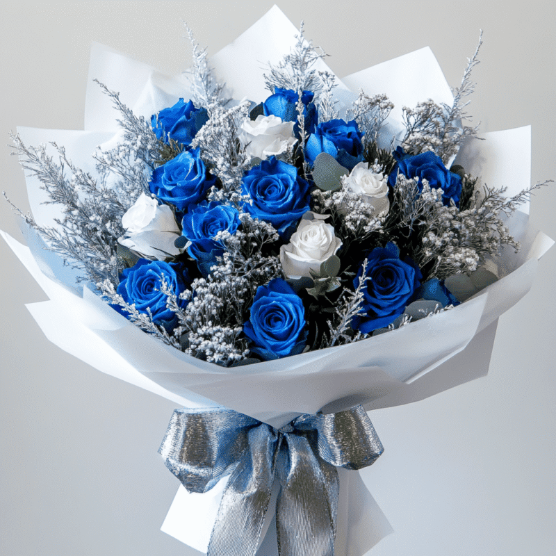 Frosted Elegance Winter bouquet Christmas