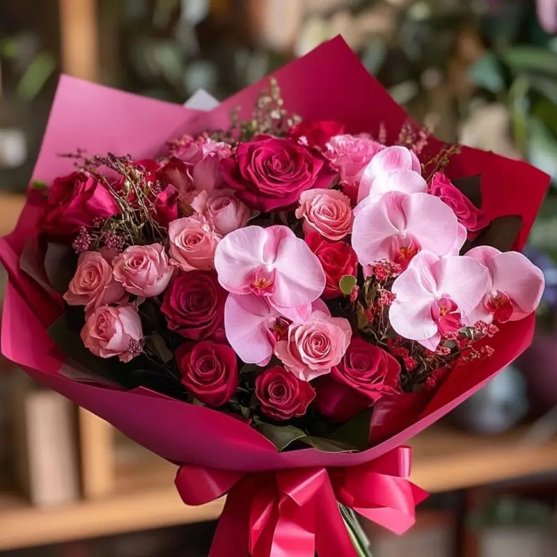 Orchid Bliss with Roses