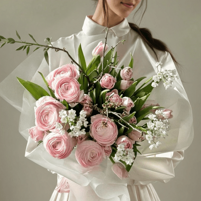Blush Harmony Bouquet – Elegant Floral Beauty