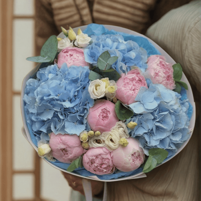 Cotton Candy Bloom with peonies