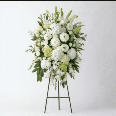 merrylen white funeral flower stand dac79a7c eec3 4041 961a 2e80d9af28fe