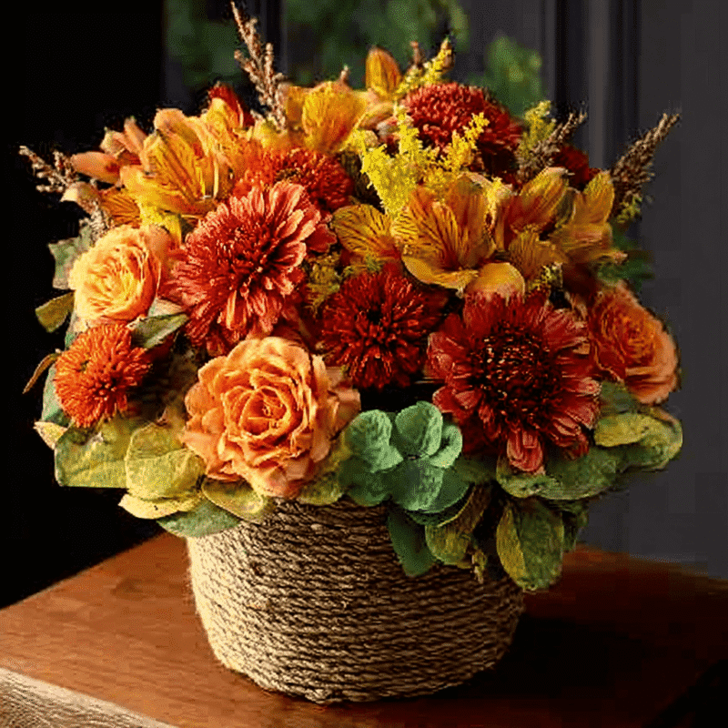 Rustic Ember Rope Basket