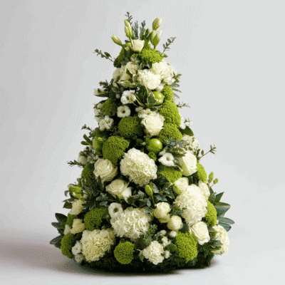 merrylen classical flower arrangement in shape of christmas tre 7a8b892f 28e0 43c3 8cc6 1709bd9e8b7a