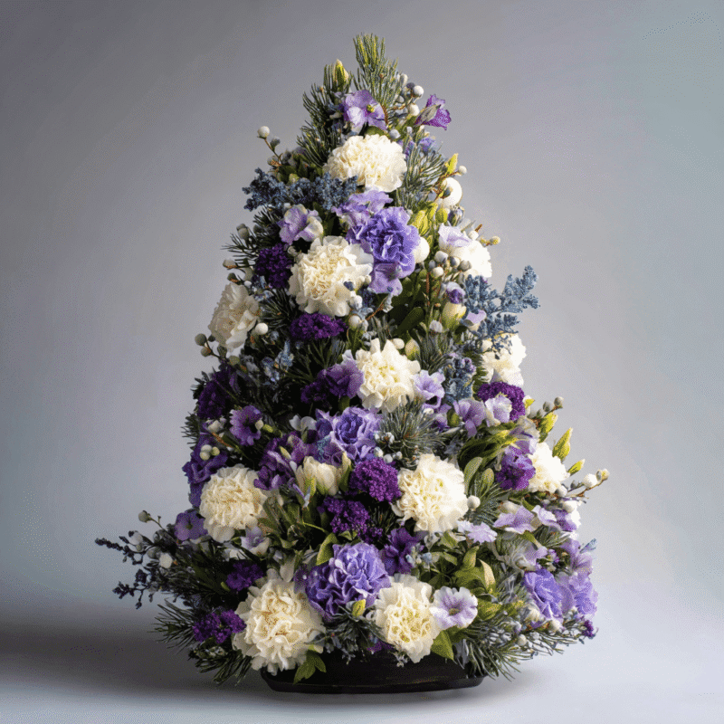 Christmas Frosted Violet Mini Tree