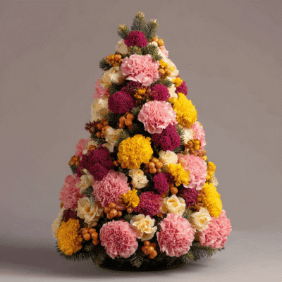 merrylen luxury desighners flower arrangement with pine douglas c044a575 5152 47f6 81f5 51bfc2588915