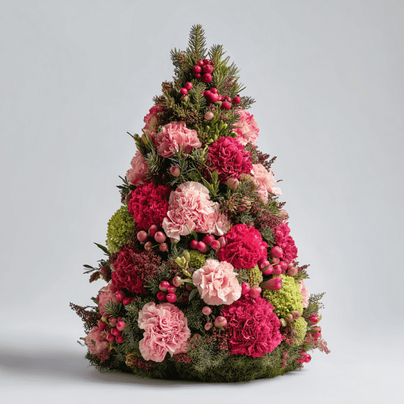 Christmas Berry Petal Tree