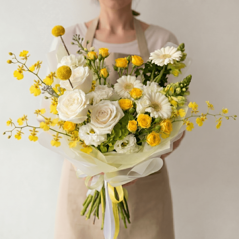 Lemon Silk Bouquet