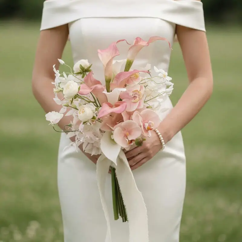 Pink Wedding Bouquet Orchid Whisper