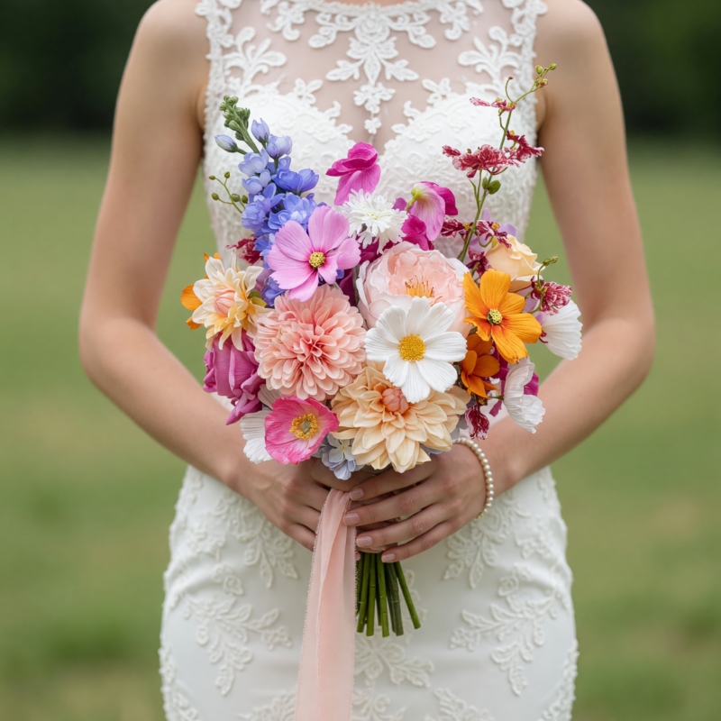 Colourful Wedding Bouquets Garden Melody Bridal Bouquet