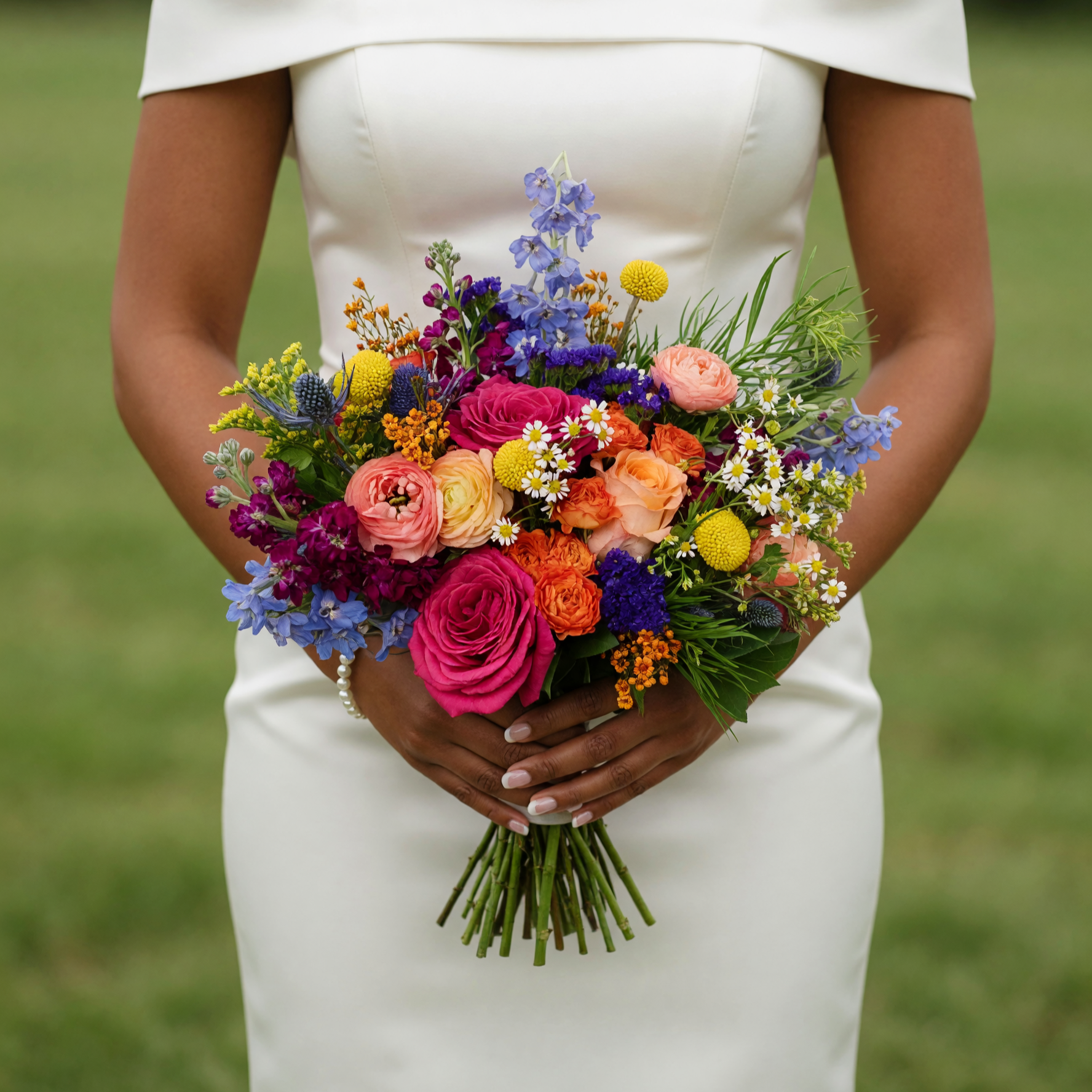 Colourful Wedding Bouquets Wild Garden Collection