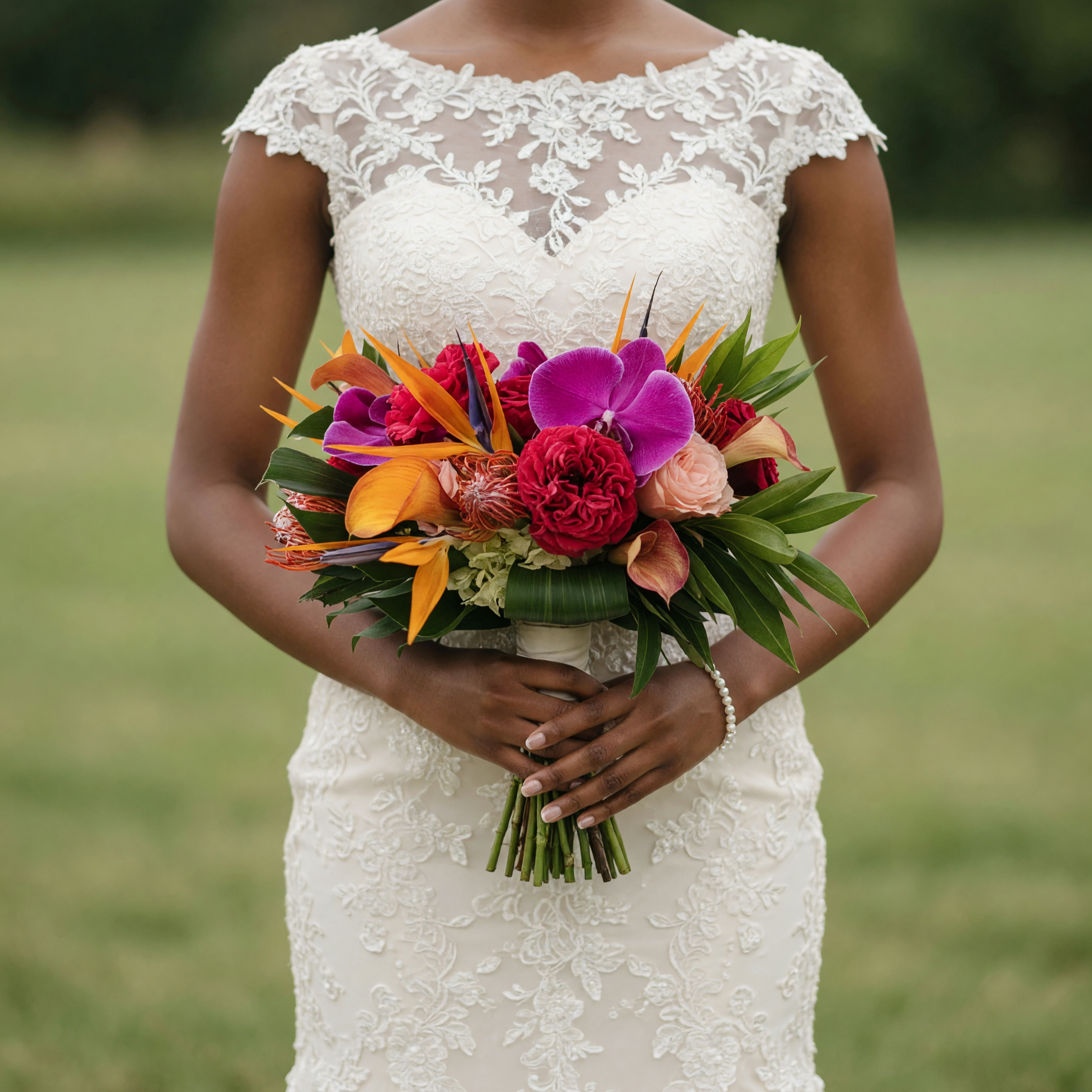 Colourful Wedding Bouquets Tropical Paradise Collection