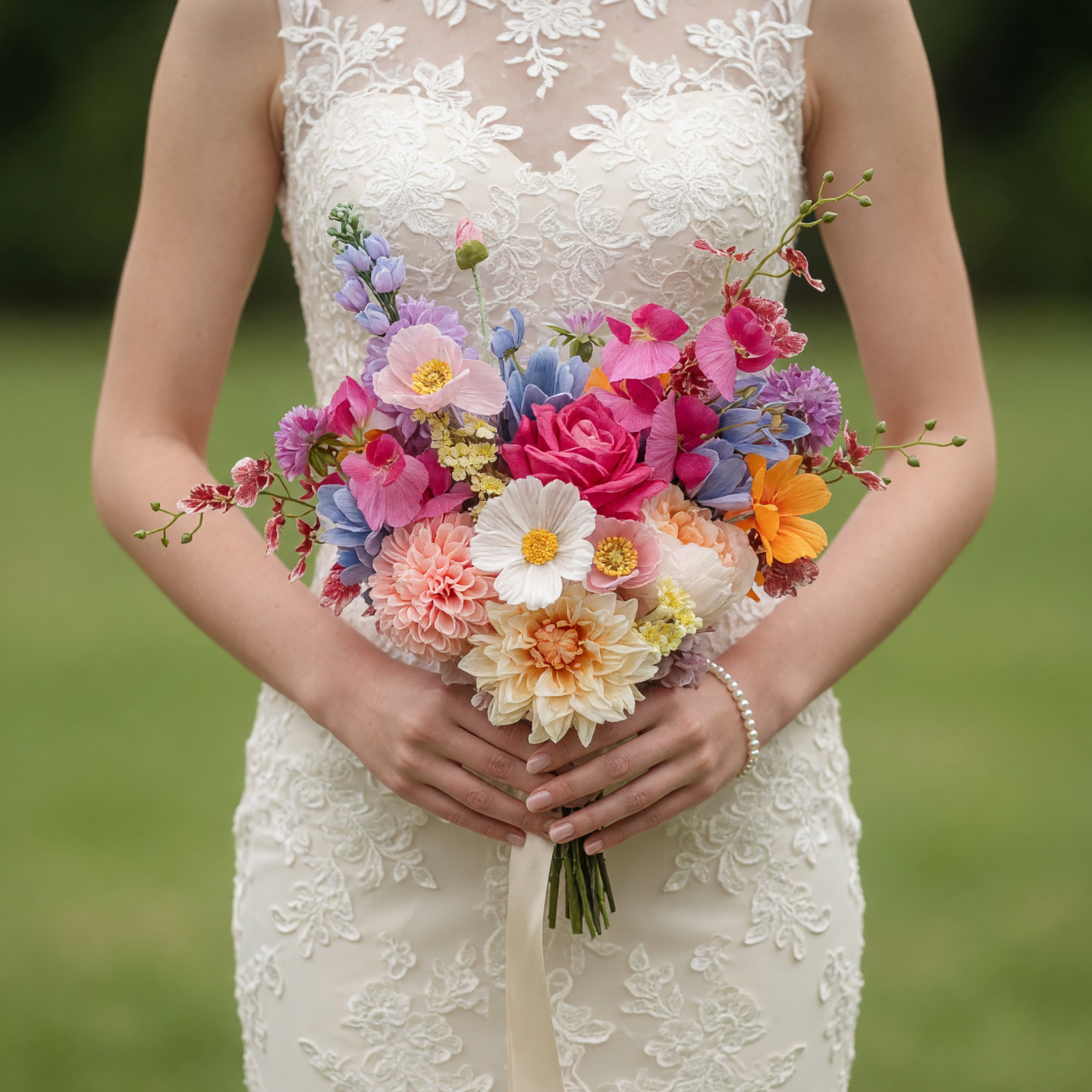 Colourful Wedding Bouquets Meadow Charm Collection