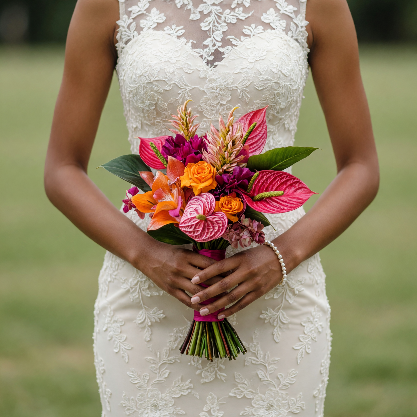 Tropical Ember Bridal Flowers Bouquets