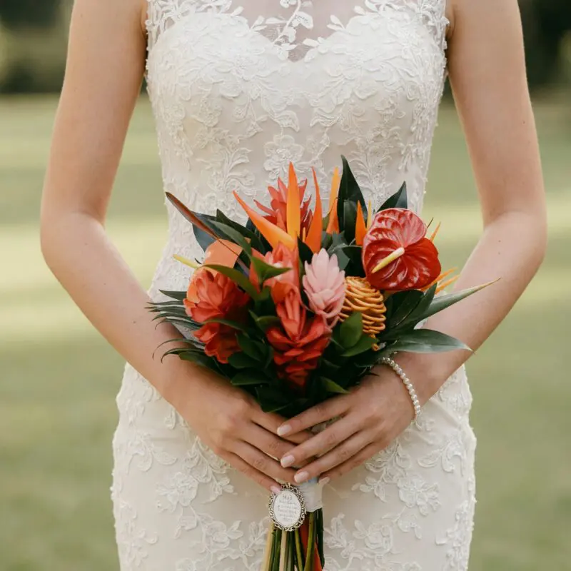 Tropical Wedding Bouquets Ruby Ginger