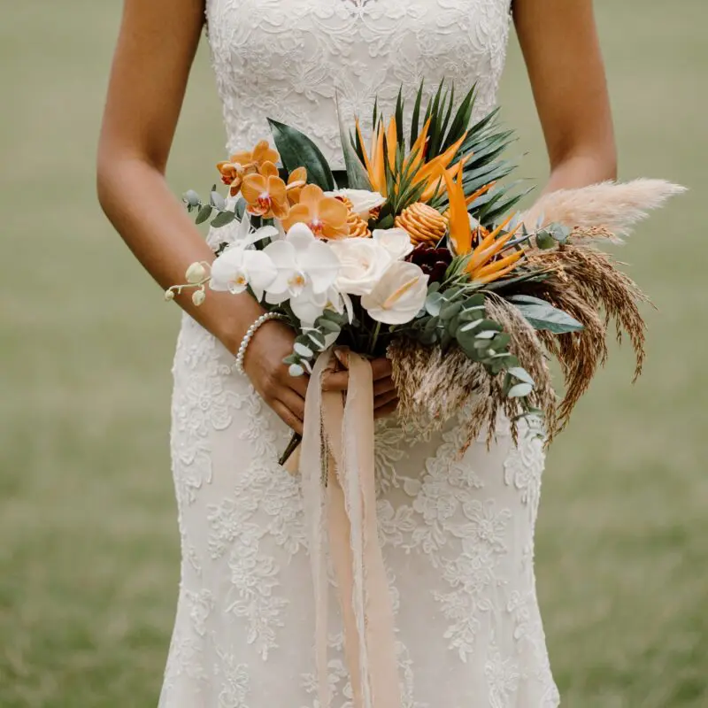Tropical Wedding Bouquets Sahara Orchid