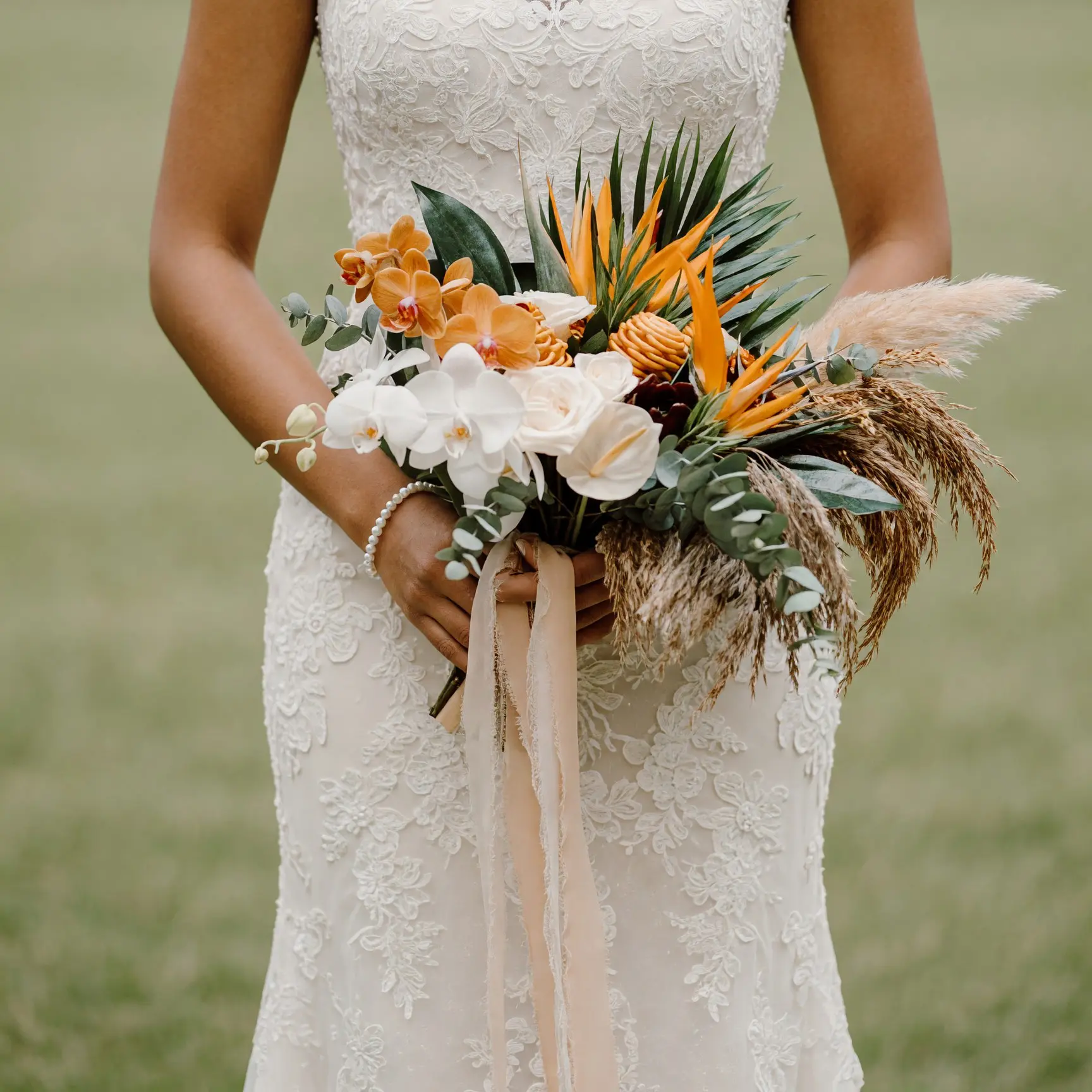 Tropical Wedding Bouquets Sahara Orchid Bridal Flowers