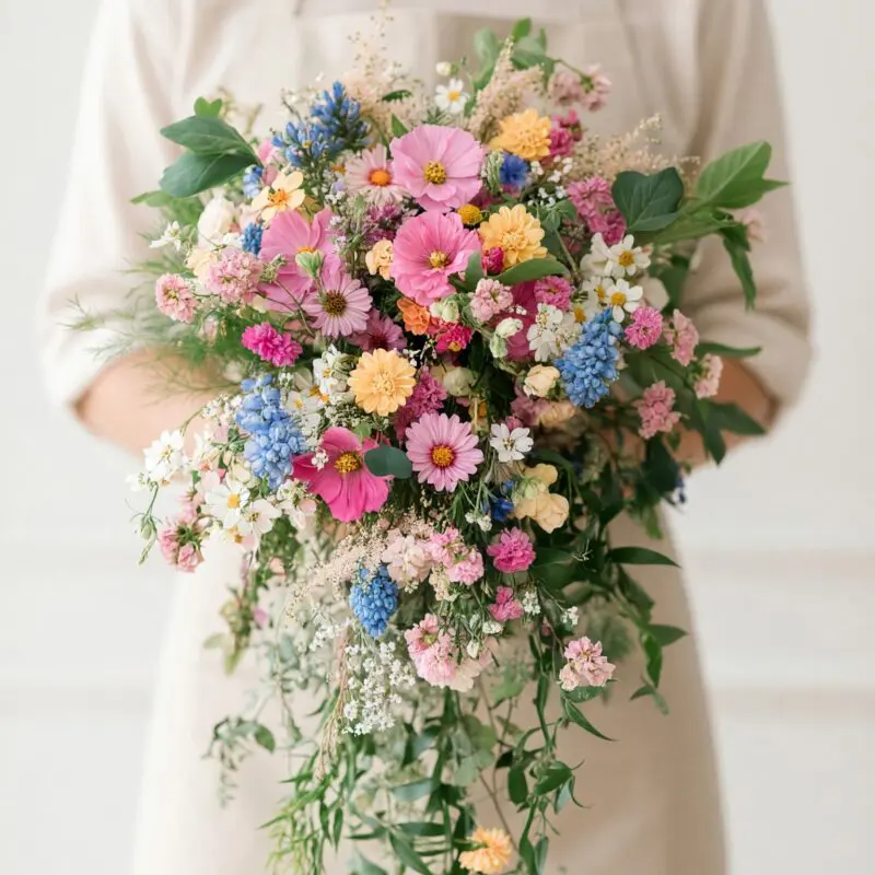 Wildflower Wedding Bouquets Meadow Confetti