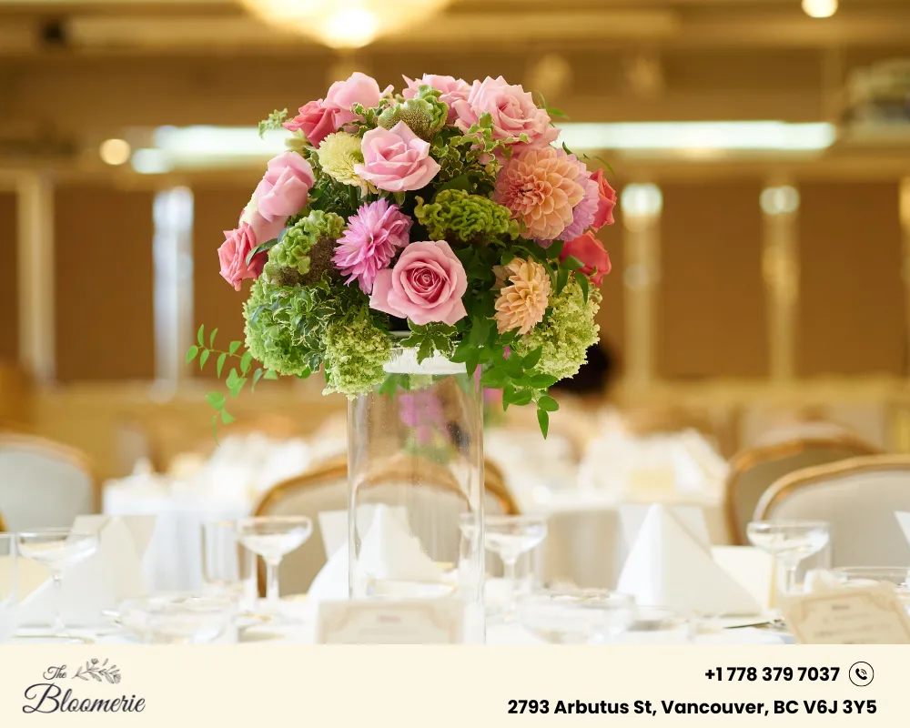 flower arrangements for reception tables