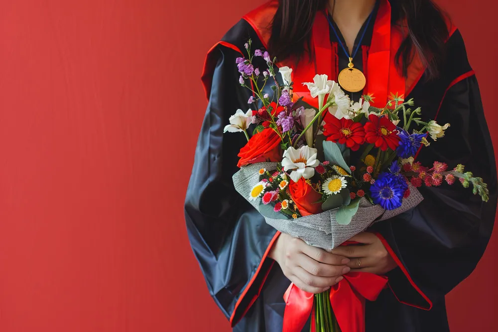 graduation bouquet in kitsilano