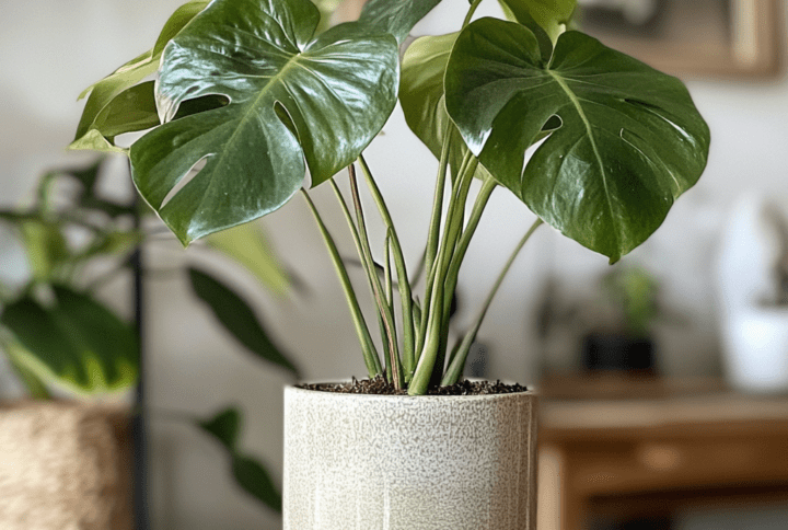 monstera in pot 55 cad