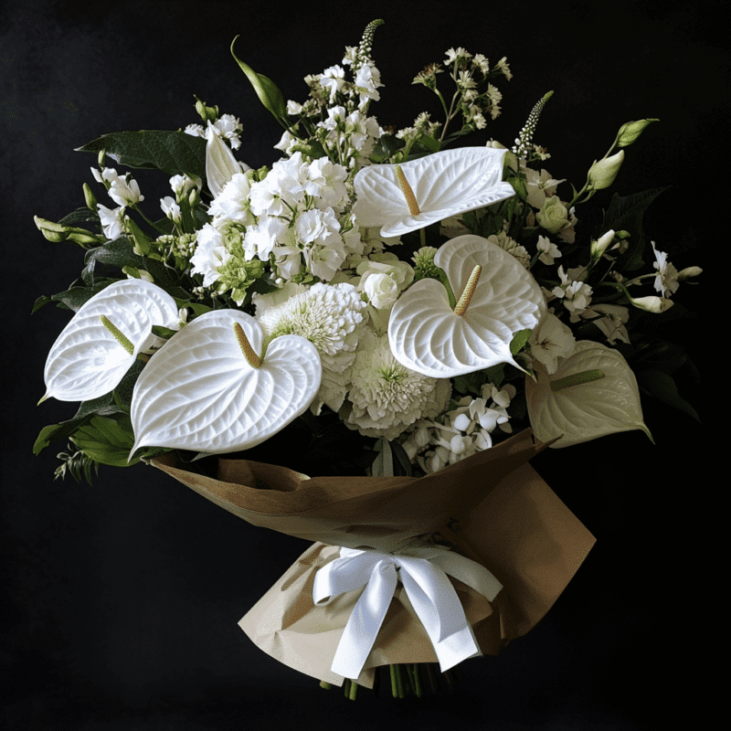 White Anthurium Bouquet
