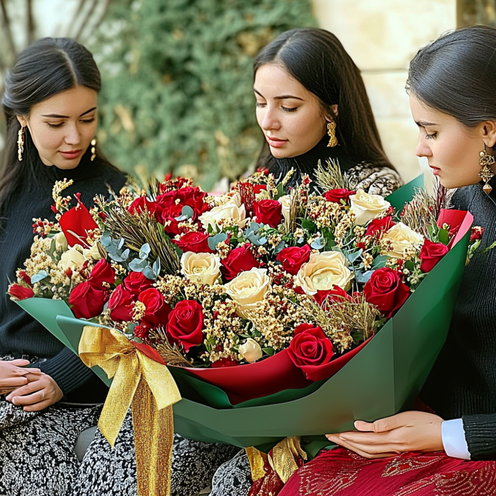 Turkmenistan National Independence Day bouquet – Turkmen flowers Vancouver