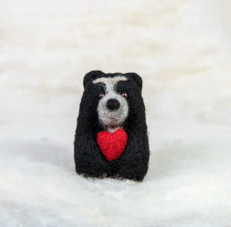 Handmade Felt Toy From Peru (save the bear)