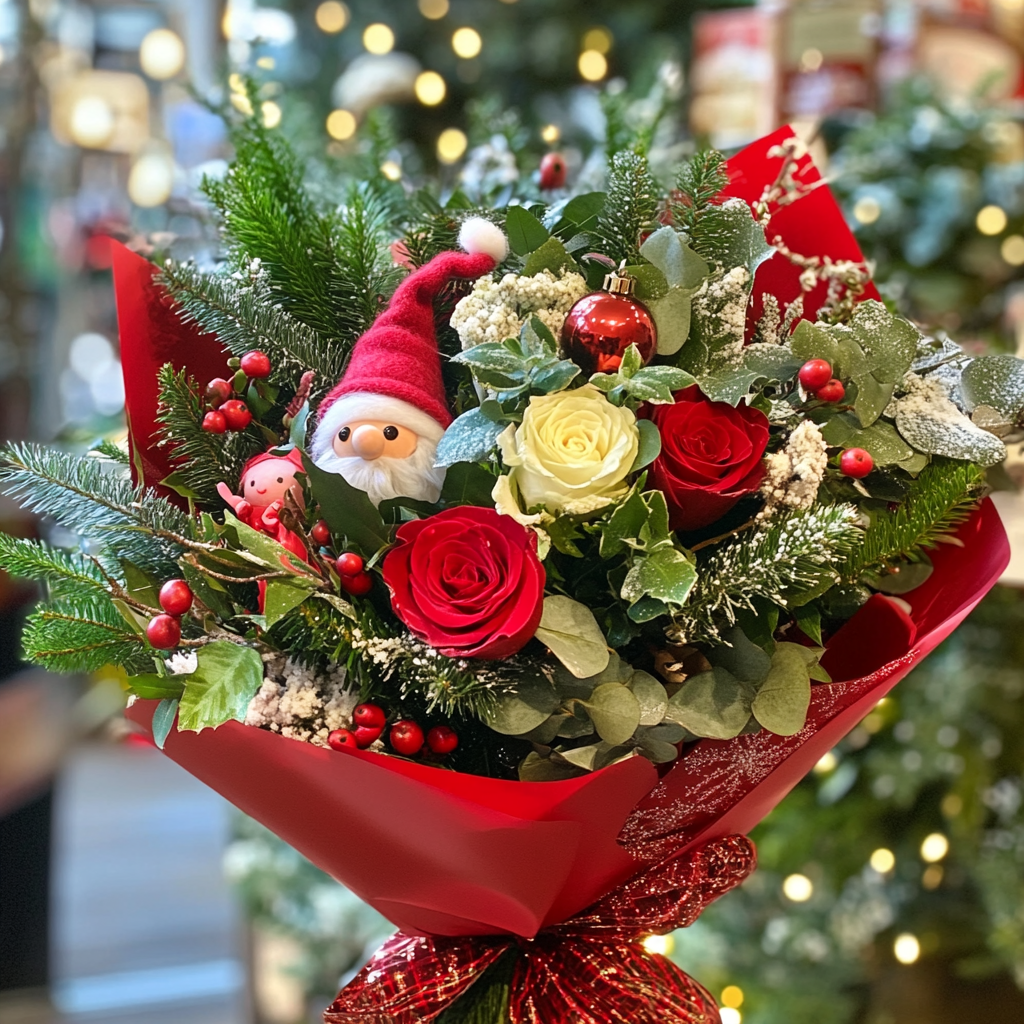 merrylen_Christmas_extra_large_bouquet_of_greens_and_red_roses__28580749-5f95-4e8c-8af1-000a6f56c83b