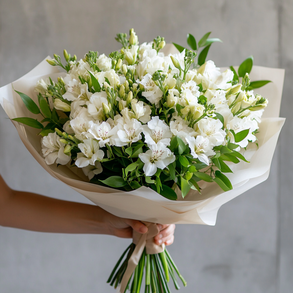 Pure Grace alstroemeria bouquet