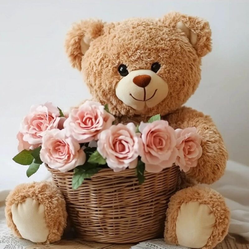 Huggable Surprise with Roses