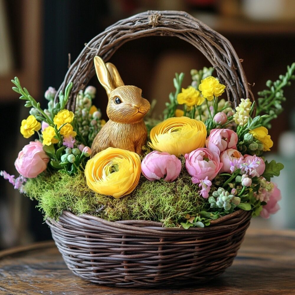 Petal Patch Bunny Basket