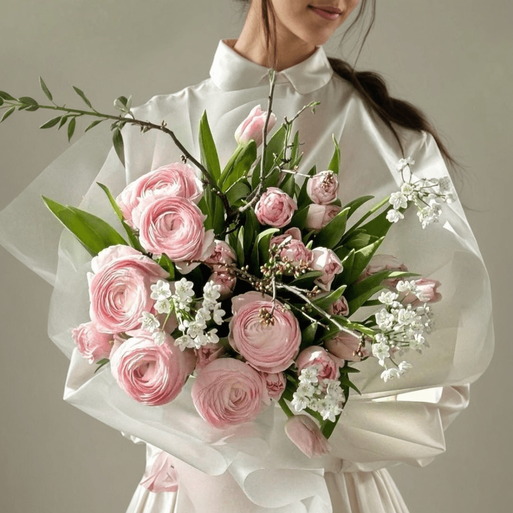 Blush Harmony Bouquet – Elegant Floral Beauty