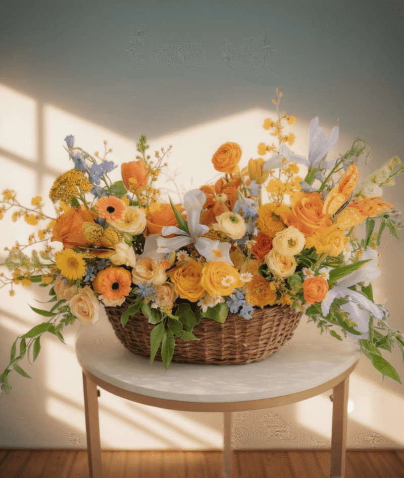 Sunshine Meadow Basket