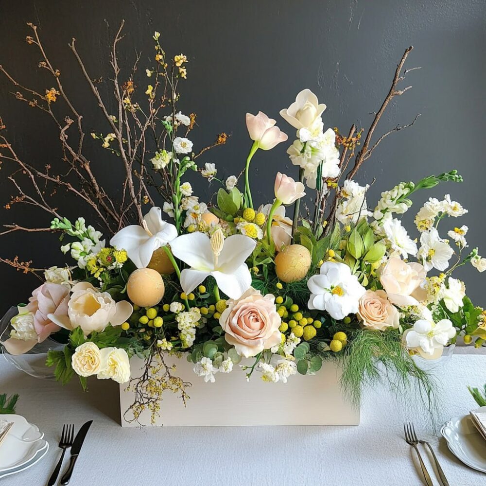 Golden Garden Nest for the Table