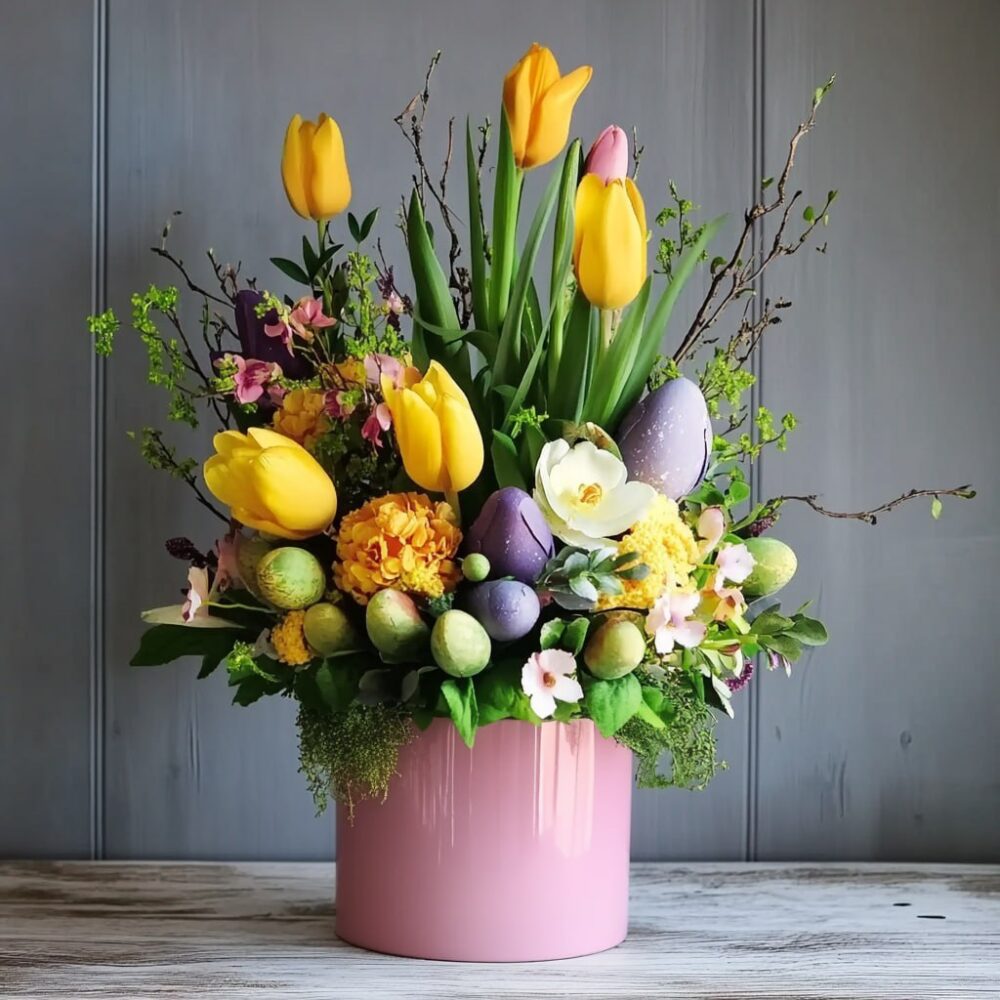 Tulip Parade in a Candy Pot
