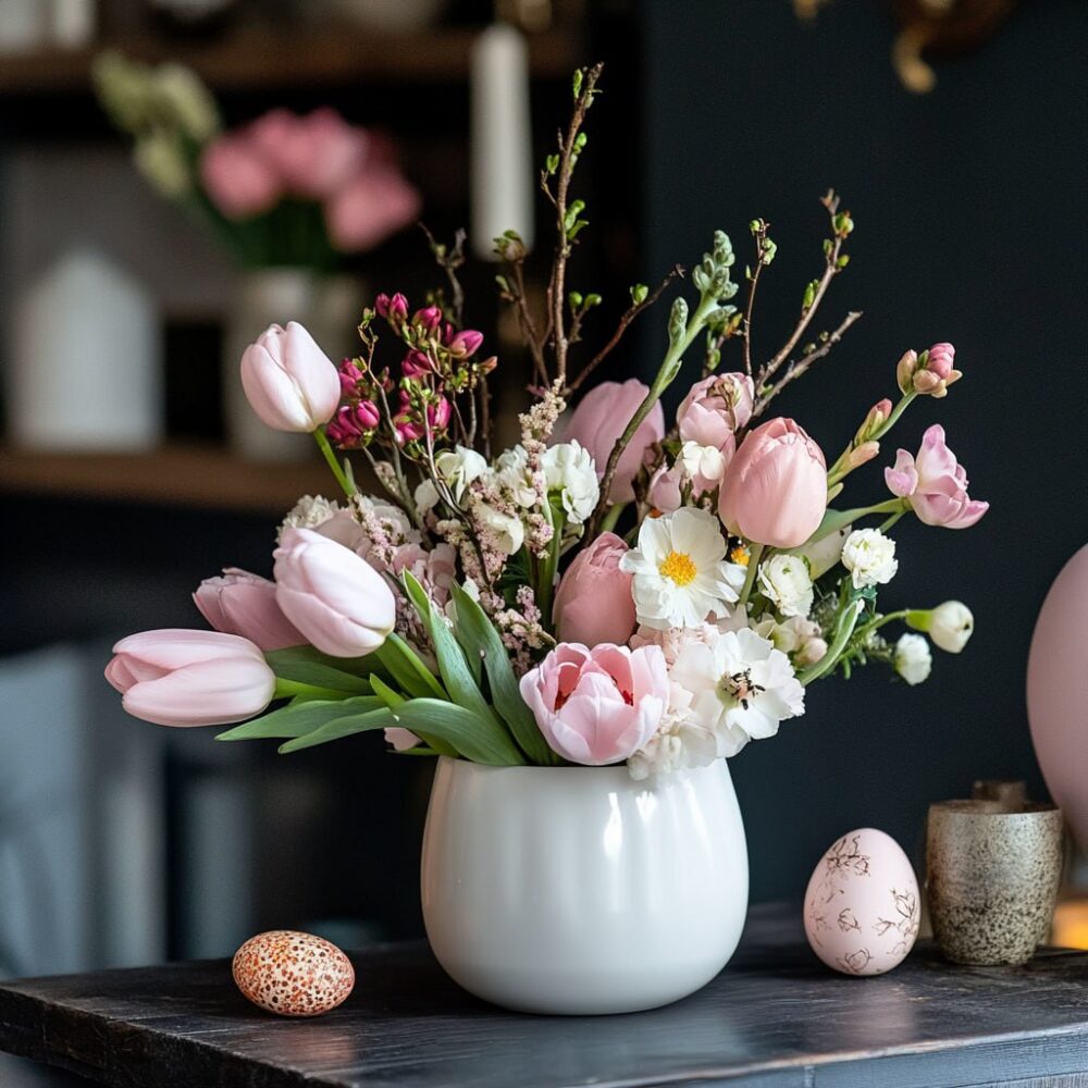 Blush Petals Easter Vase