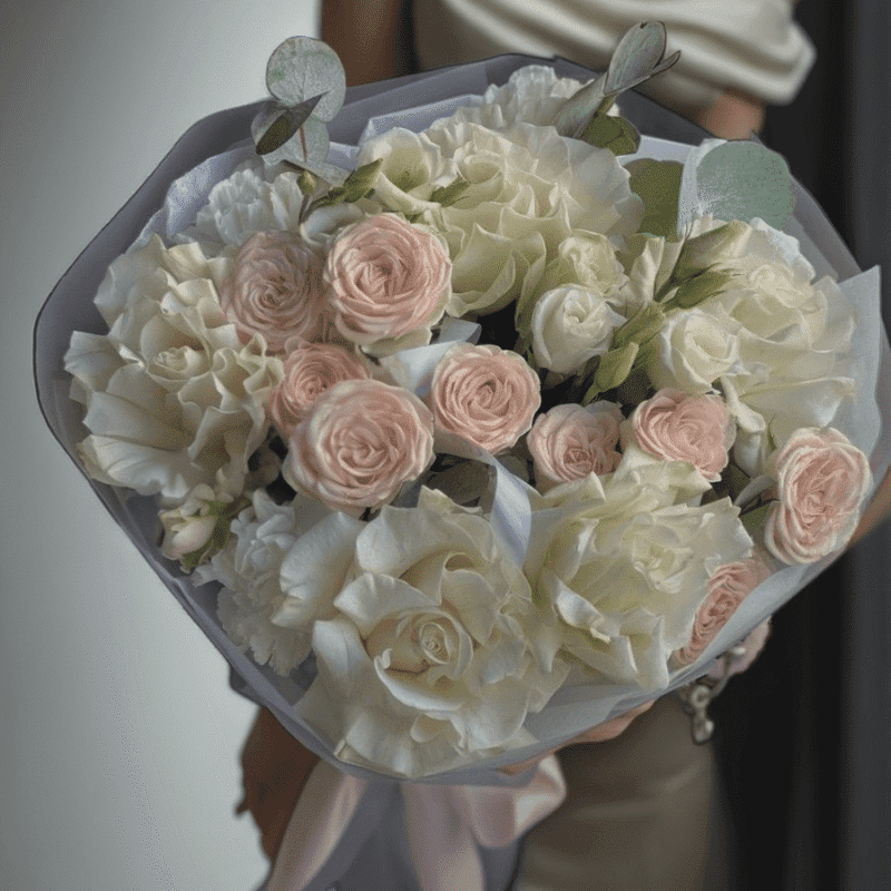 Cream Petal Reverie Flower Bouquet Vancouver Style