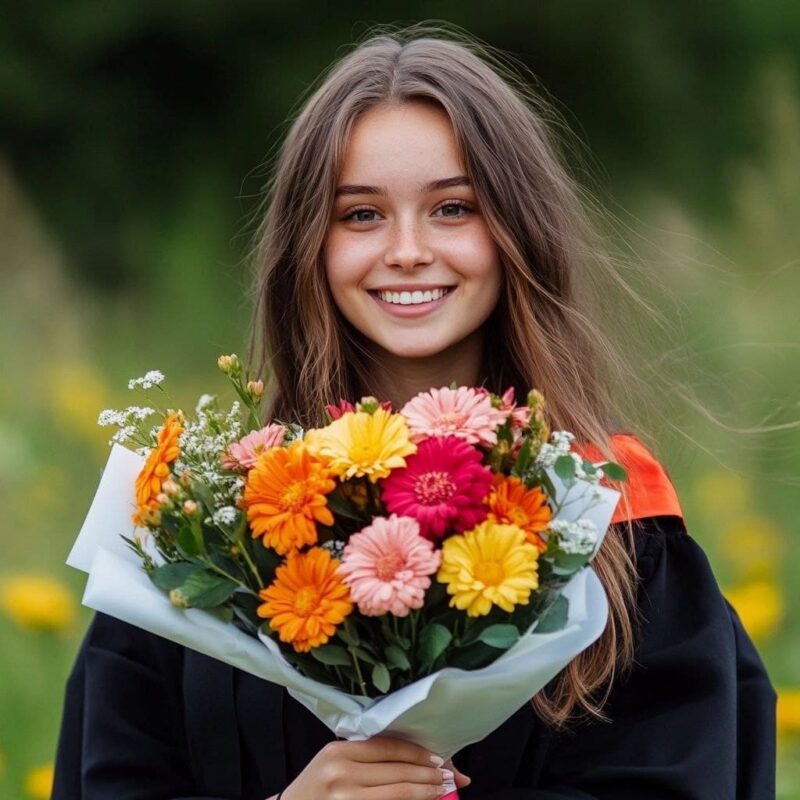 Sunlit Graduation Blooms Bouquet