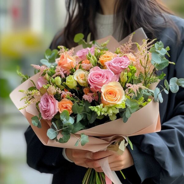 Rosy Path Graduation Bouquet