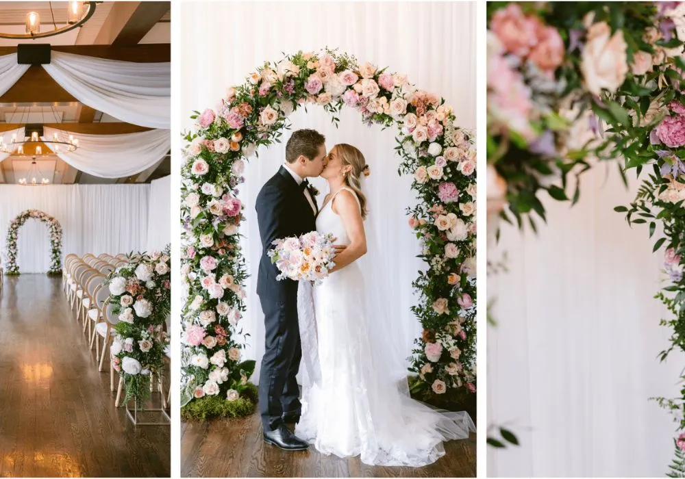 floral arch wedding