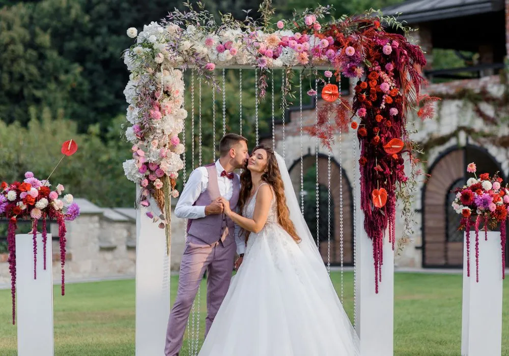 flower arch wedding