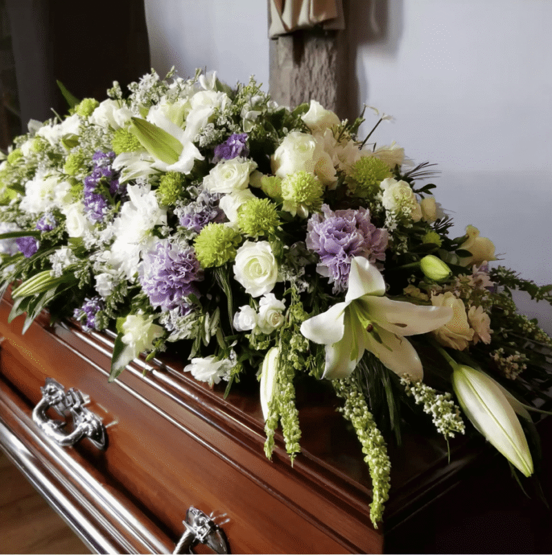 Peacefull Rest Casket Spray Sympathy