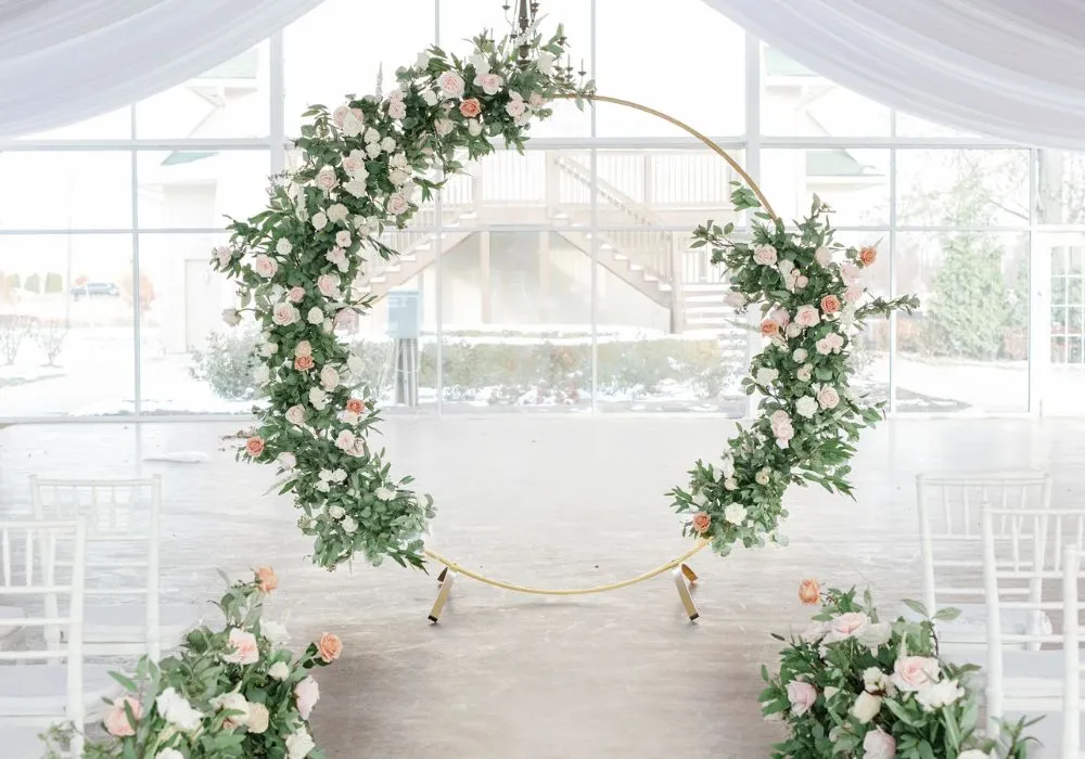 simple wedding arch