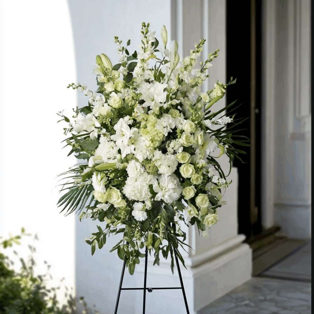 Peaceful White Garden Spray