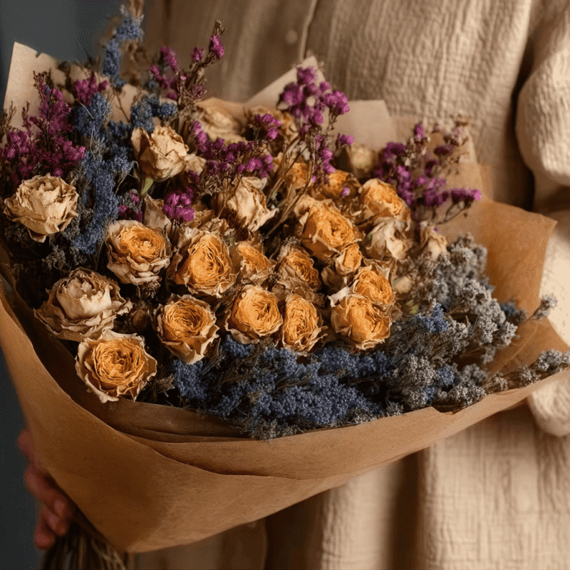 Amber Thicket of Dried Roses