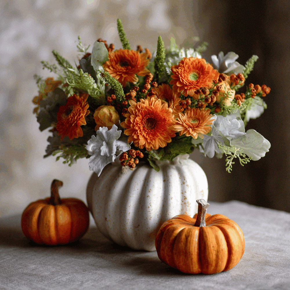 PuMini Pumpkin Harvest Posy (+2 mini pumpkins)